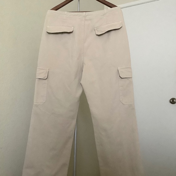 Zara New without Tags TRF Cargo Pants / Size 12 / Beige - Picture 4 of 6